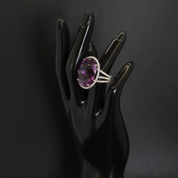 Bague Améthyste et Diamants, Occasion joaillerie Cannes